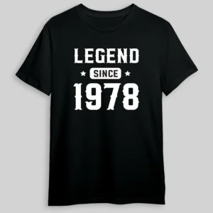 Legend Since 1 Black Tshirt2